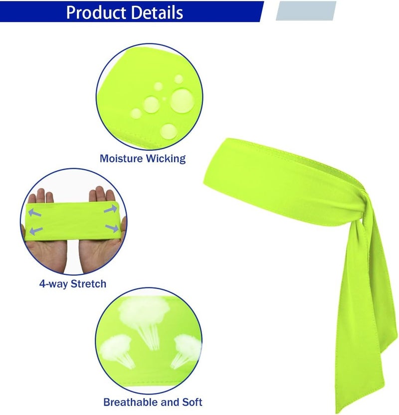 SRLLBBY Sport Tie Headbands Tennis Head Tie for Men Women Sports Fans Ninja Soccer Basketball Teams Head Ties Halloween - Image 3